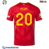 Fotballdrakt Herre Spania Pedri Gonzalez #20 Hjemmedrakt EM 2024 Kortermet